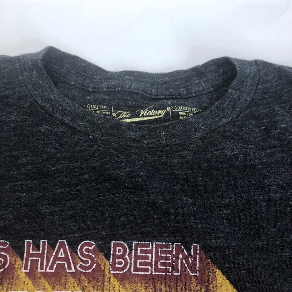 ESPN Vintage Graphic Gray Short Sleeve Shirt Victory Brand Sz Medium Made in USA - Picture 6 of 10